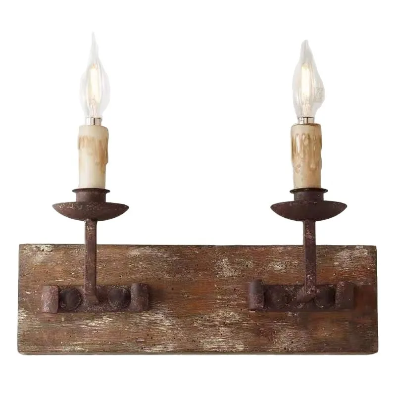 Export creative American country retro old wall lamp bedroom corridor living room restaurant B & B villa personalized wall lamp
