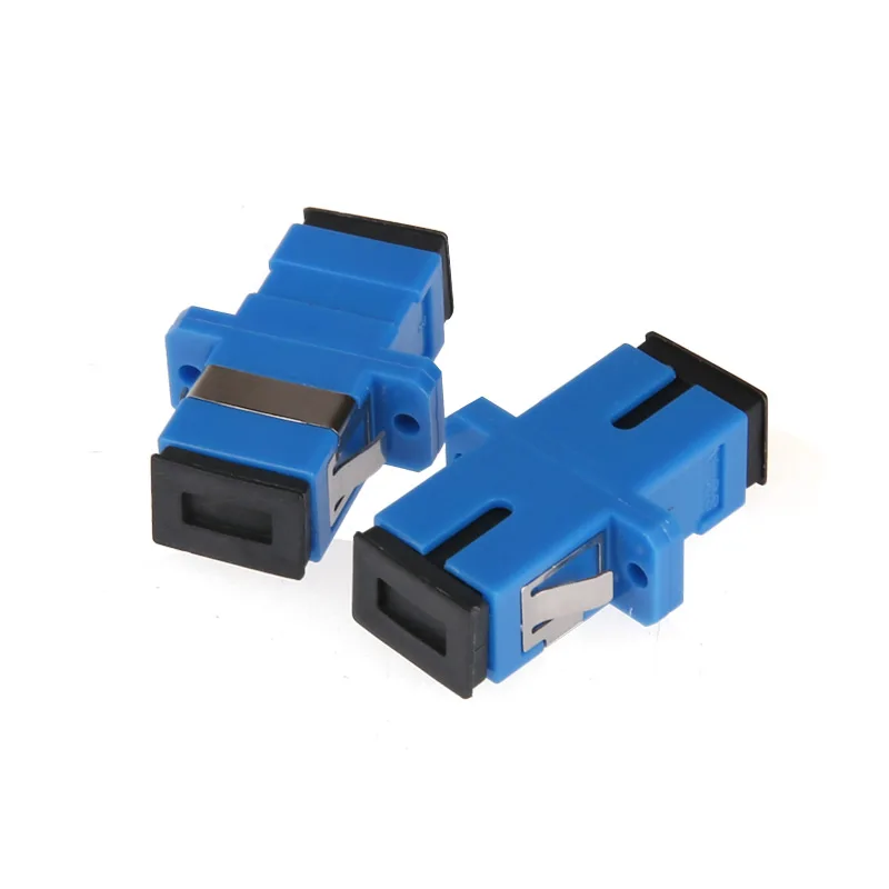 50PCS/bag SC to SC Simplex mode Fiber optic Adapter single mode Optical fiber coupler Fiber flange SC-SC connector