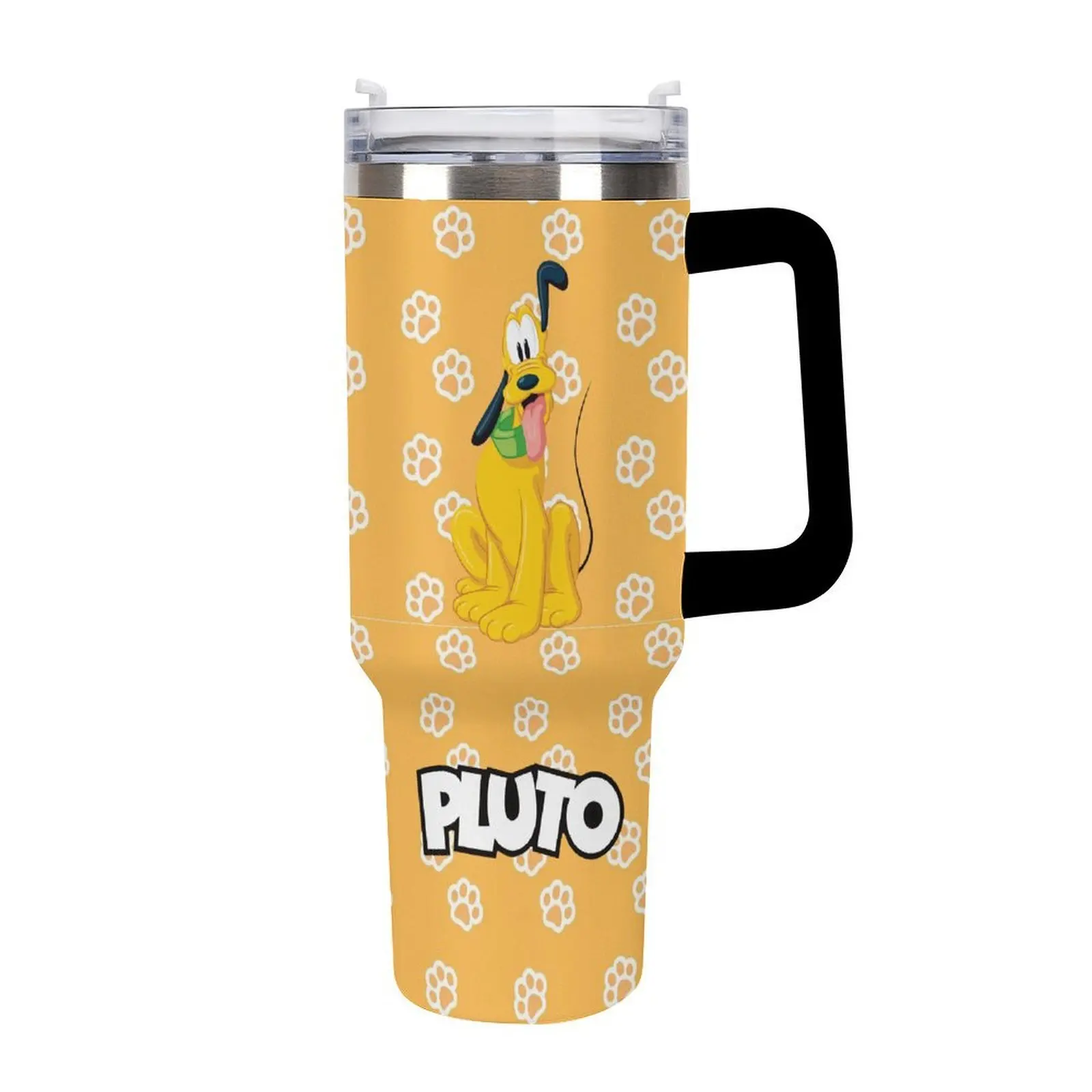 

Pluto Insulated Water Bottle Disney Cartoon Custom Design Your Personal Text Images Car Cup Travel Water Bottle 40 Oz Cosplay