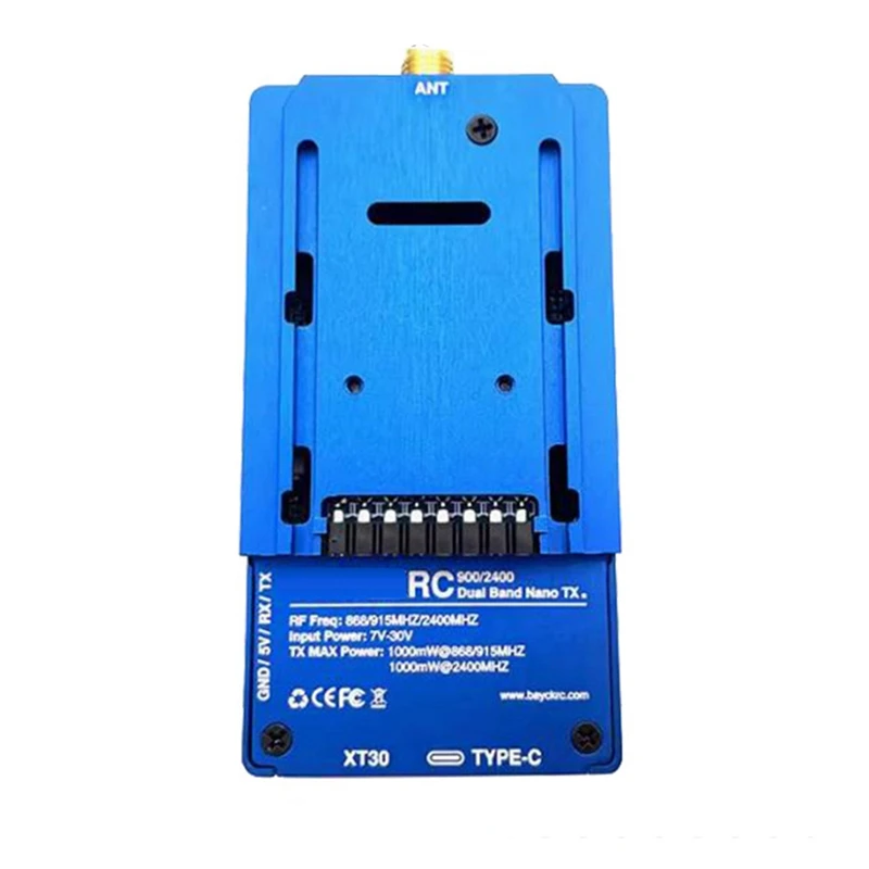 لـ BAYCKRC ثنائي النطاق نانو TX 1 واط ثنائي النطاق الجوزاء Xrossband Expresslrs 2.4 جيجا هرتز/900 ميجا هرتز لطائرة بدون طيار FPV RC