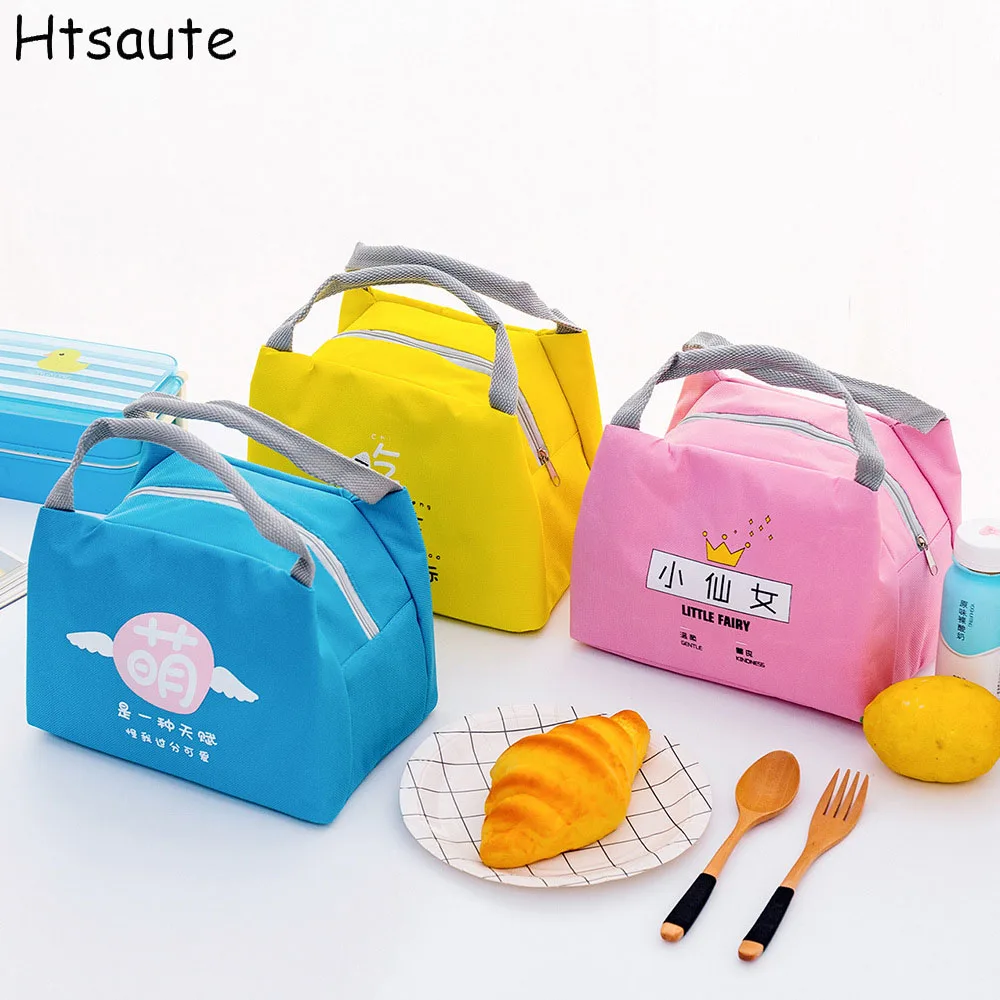 

2023 New Arrival Cute Cartoon Bento Box Bag Small Thermal Insulated Pouch For Kids Child School Snacks Lunch Container Handbag