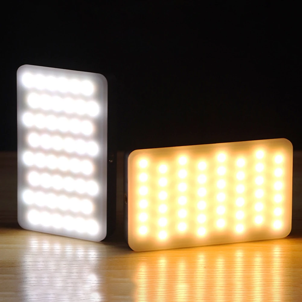 LED ضوء الكاميرا 2700-6500K RGB الفيديو الضوئي التصوير الإضاءة لوحة الضوء المحمولة للتصوير الفوتوغرافي مدونات الفيديو
