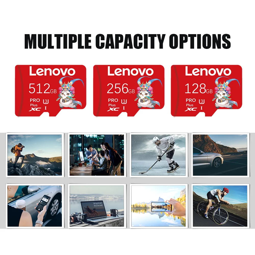 بطاقة ذاكرة Lenovo 2 تيرا بايت 1 تيرا بايت فئة 10 A2 Ultra Micro SD بطاقة SD 256 جيجابايت 512 جيجابايت Cartao De Memoria 128 جيجابايت للأجهزة الرقمية للكاميرا