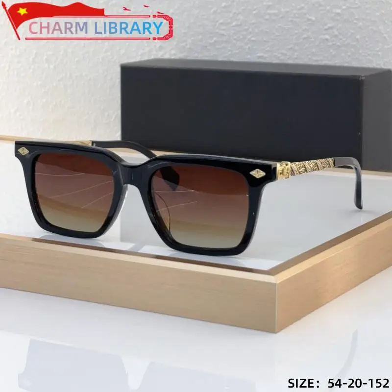 2024 Trend Men Sunglasses Women Luxury Brand Designer Personality Dragon Print Titanium Square Classic Retro Sun Glasses UV400