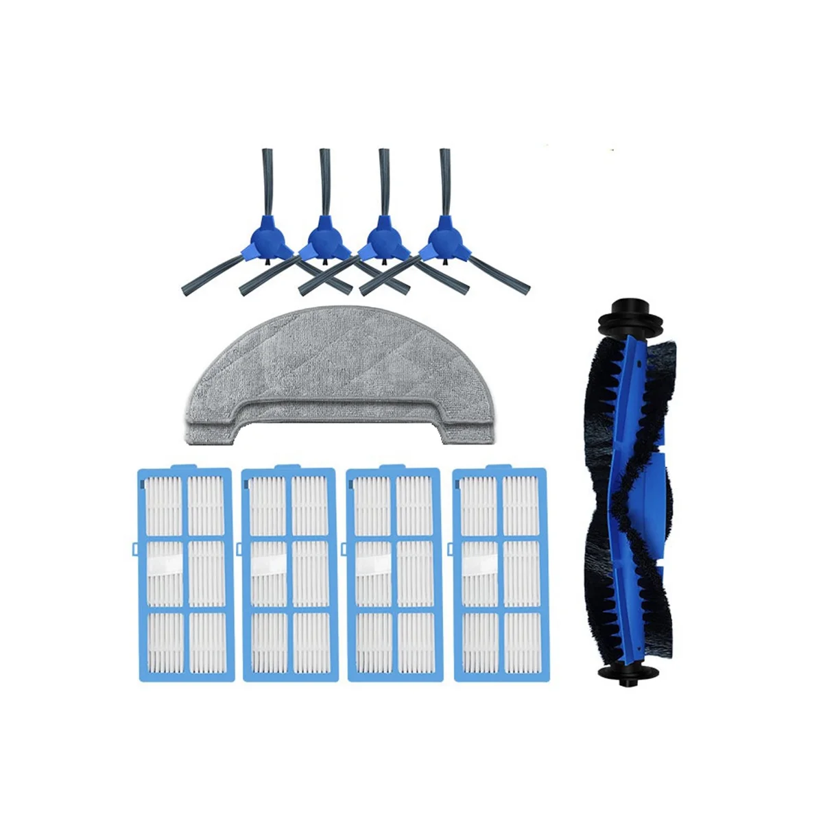 

A06P-For Proscenic 850T / Ultenic D5/D5S Robotic Vacuum Cleaner Parts Hepa Filter Replacement Accessories Spare Kits