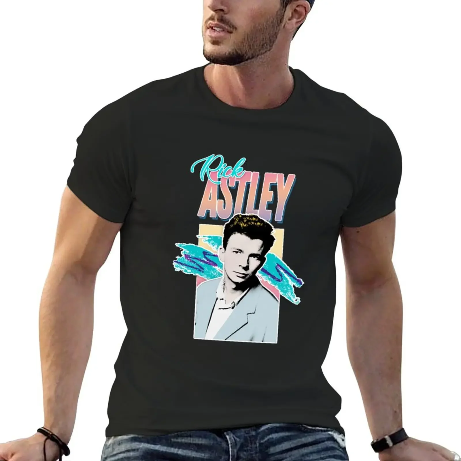 

Rick Astley T-Shirt oversized t shirt hippie clothes luxury clothes men