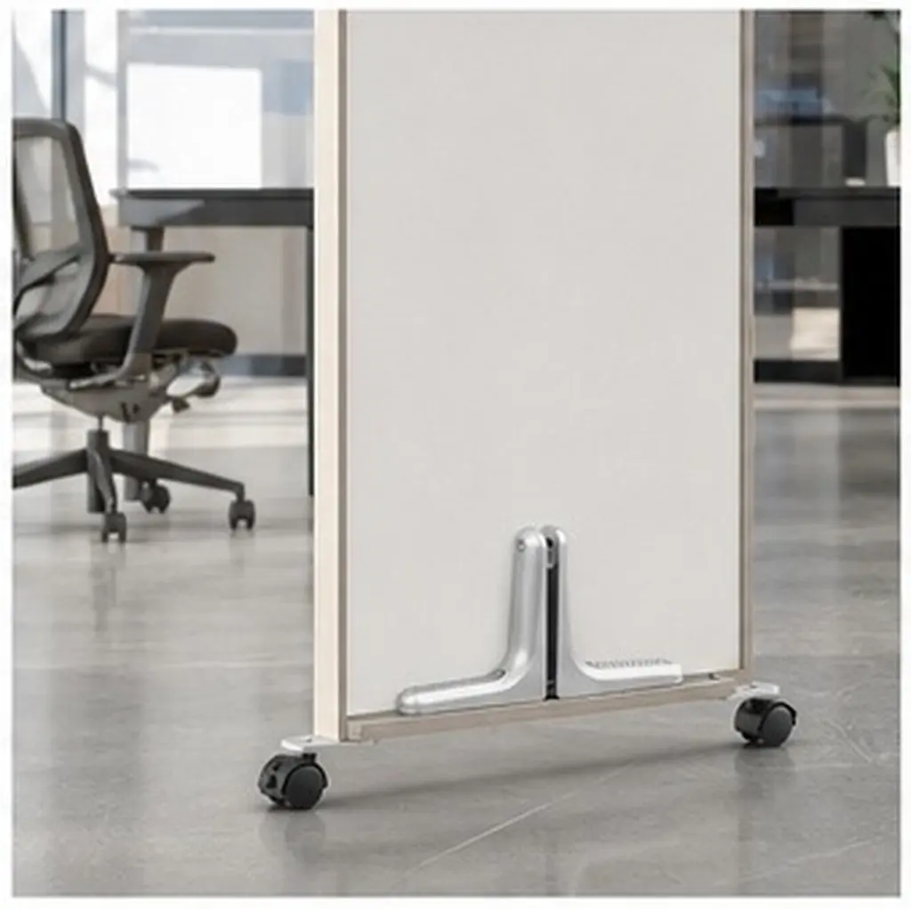 Room Divider Screen Holder with Movable Wheels for Folding Privacy Partition - Stable Freestanding Indoor Office Garden Divider