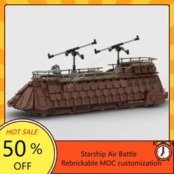 1774PCS Customized MOC Space Battle Jabba's Sail Barge Model Building Blocks Technology Bricks DIY Assembly Toys Birthday Gifts