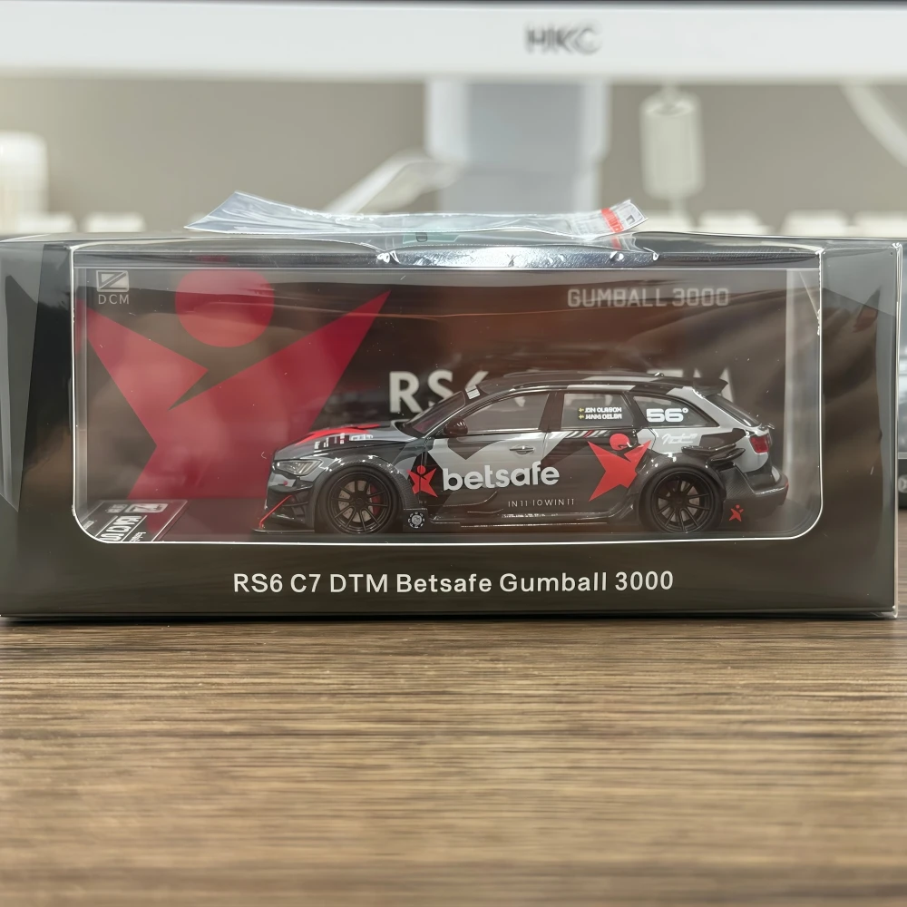 Stocks prêts DCM 1:64 RS6 C7 DTM moulé sous pression en alliage édition limitée modèle de voiture de collection entièrement ouvert