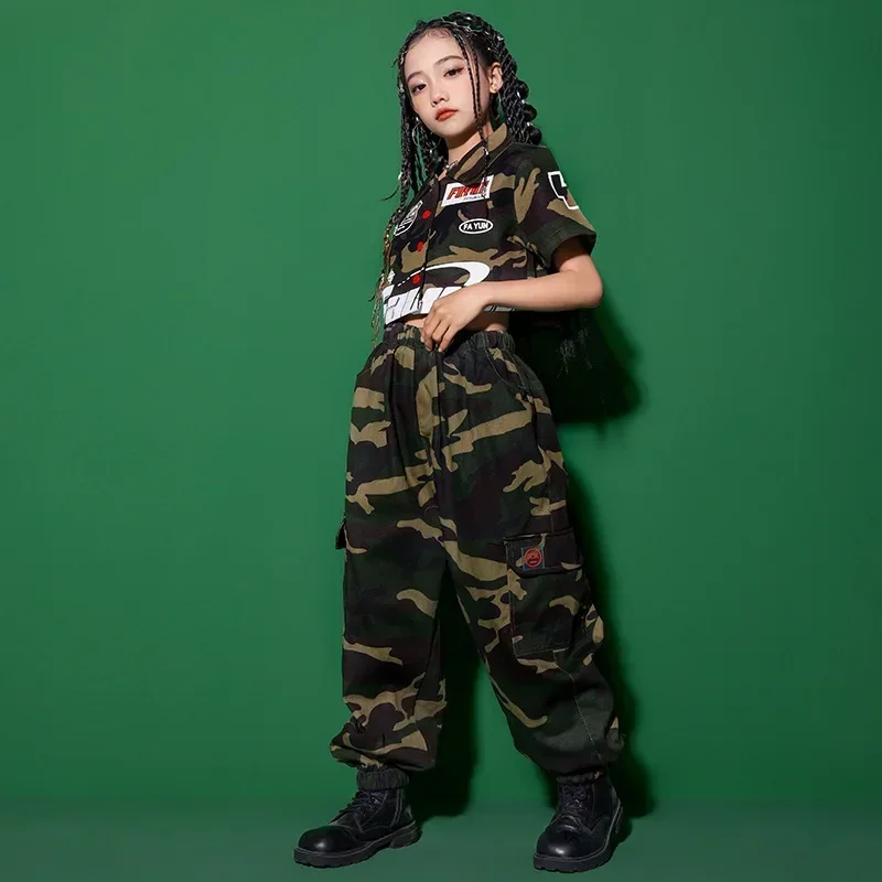 Children Jazz Dance Outfits Kids Hip Hop Clothing Boys Street Dance Costume Modern Ballroom Dancewear Stage Rave Clothing