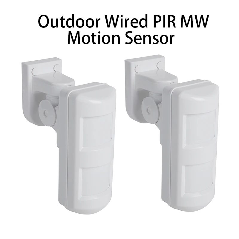 

2/4pc High Quality CE Standard Indoor Outdoor Waterproof IP65 Wired Alarm Motion Sensor 2PIR+MW 3Tech Anti-Mask Pet Friendly