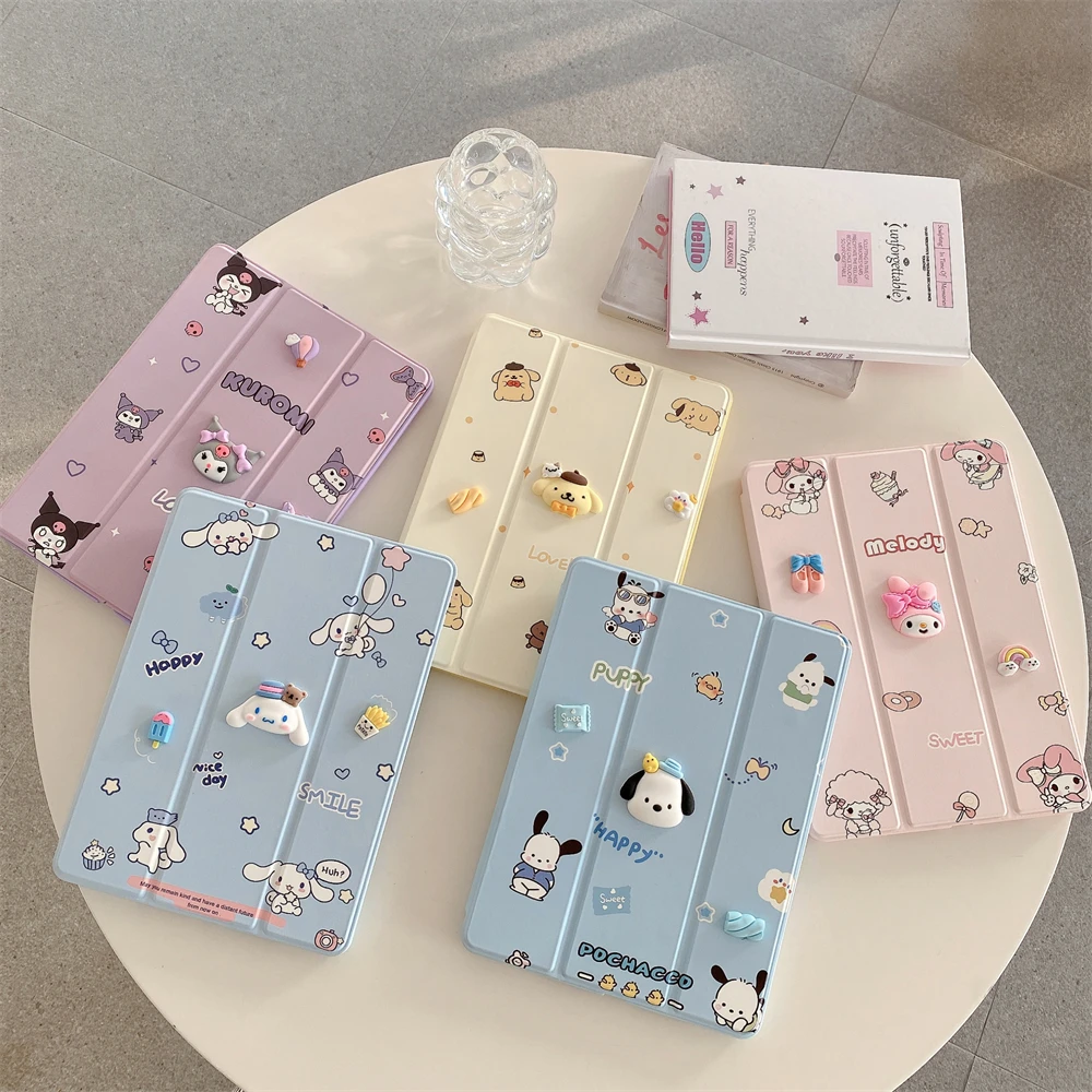 for iPad Pro 11 2024 Case Air 5 Air4 10.9 10th 11th Gen 9 8 7 10.2 Inch 9.7 5th 6th Mini6/7 Air2025 Cover with Pencil Holder