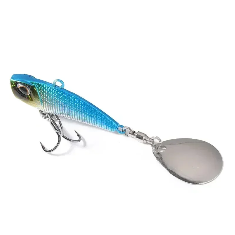 Metal VIB Spinner Bait Japan Original Wobbler Trolling Bait  Fishing Lure Rotating Tail Vibration Sequins Predator for Pike Bass