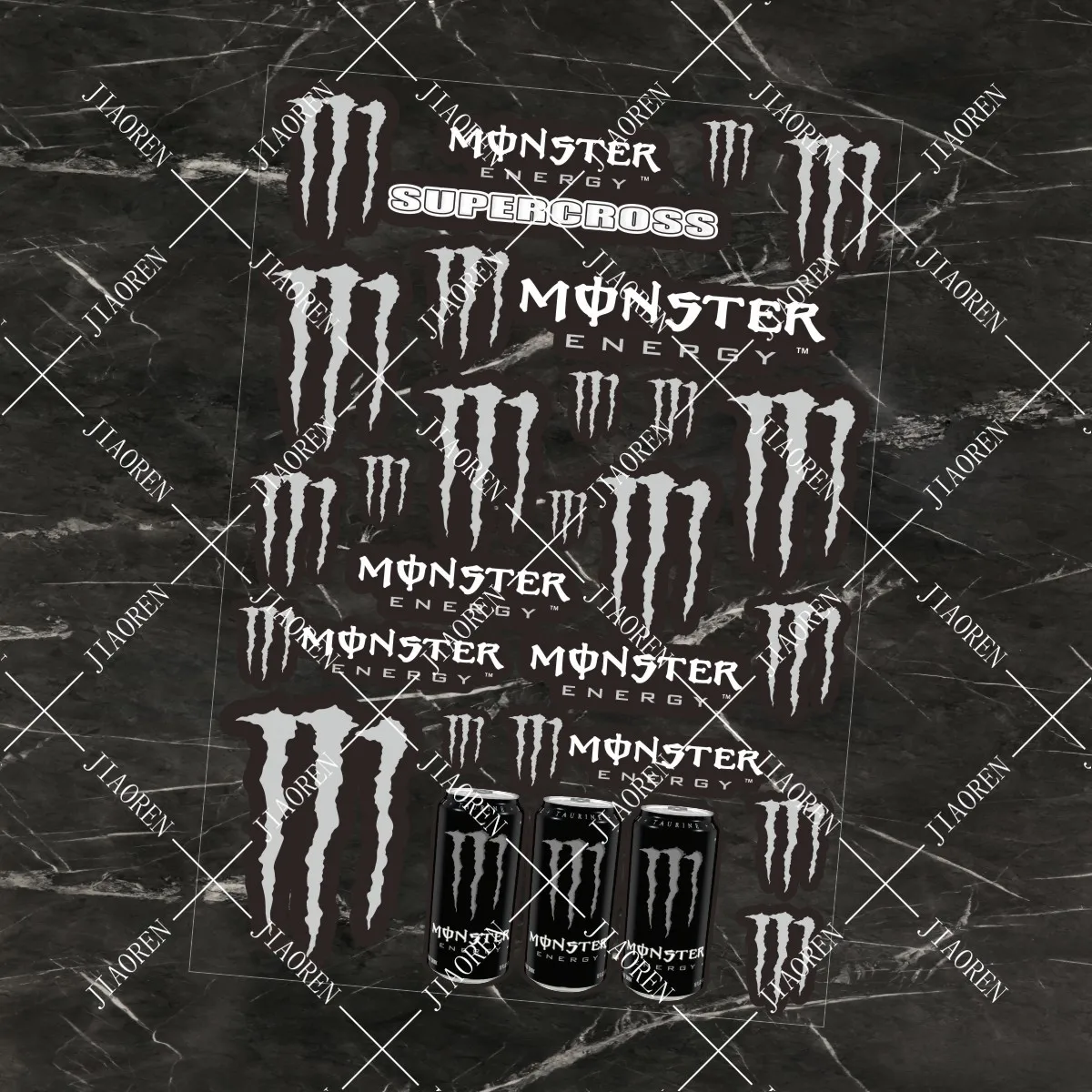 

Christmas Monster Energy Sticker Logo Motorcycle Tank Helmet Bike Car Decal for Yamaha Honda Suzuki Kawasaki DUCATI BMW