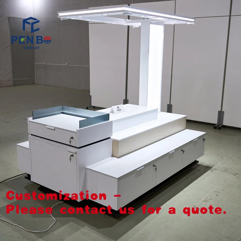 

Customize.Factory Supply Clothing Kiosk Stand Small Mobile Kiosk on Wheels Kiosk Design Children Clothes