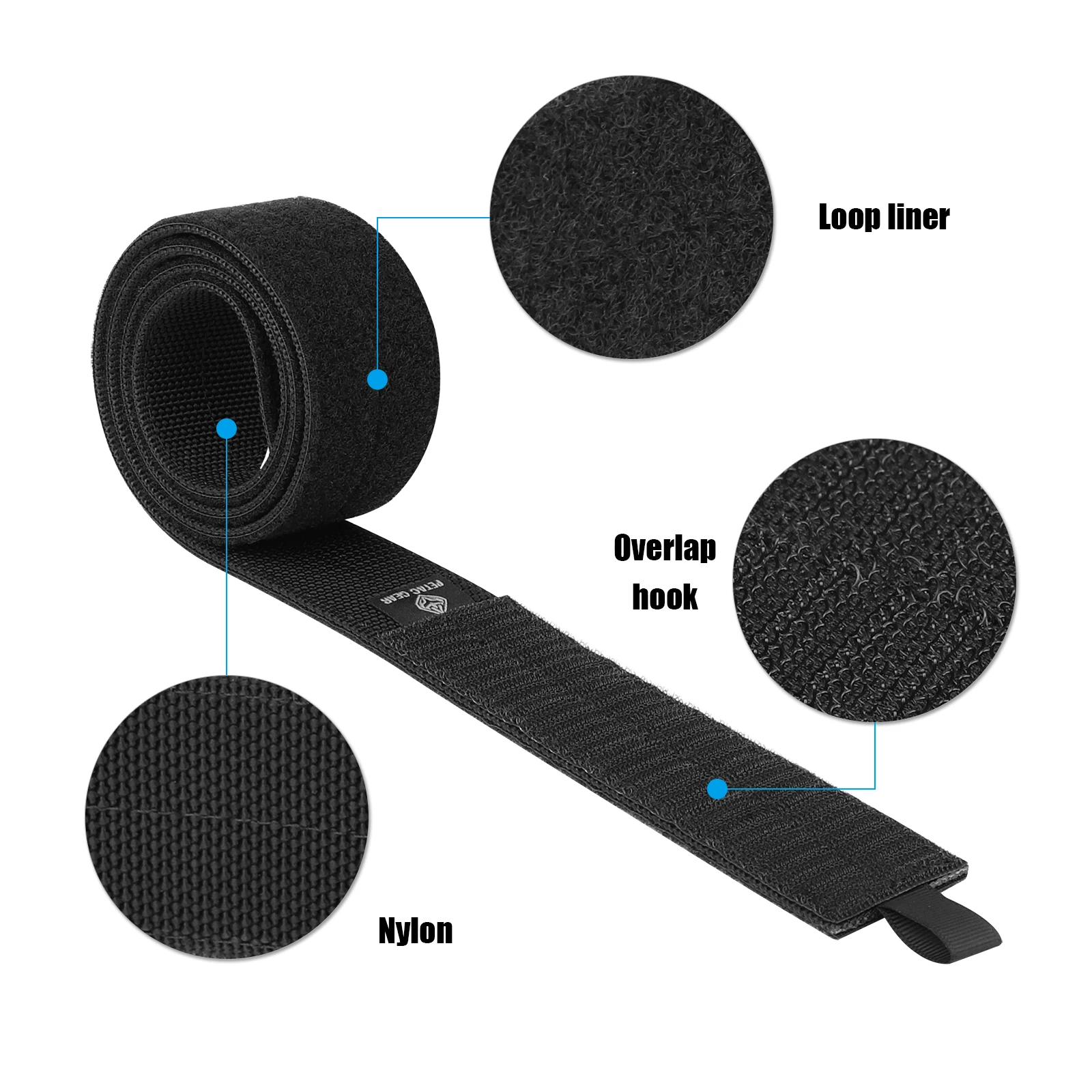 KRYDEX Cinturón táctico sin hebilla nailon ajustable caza outdoor - imagen 4