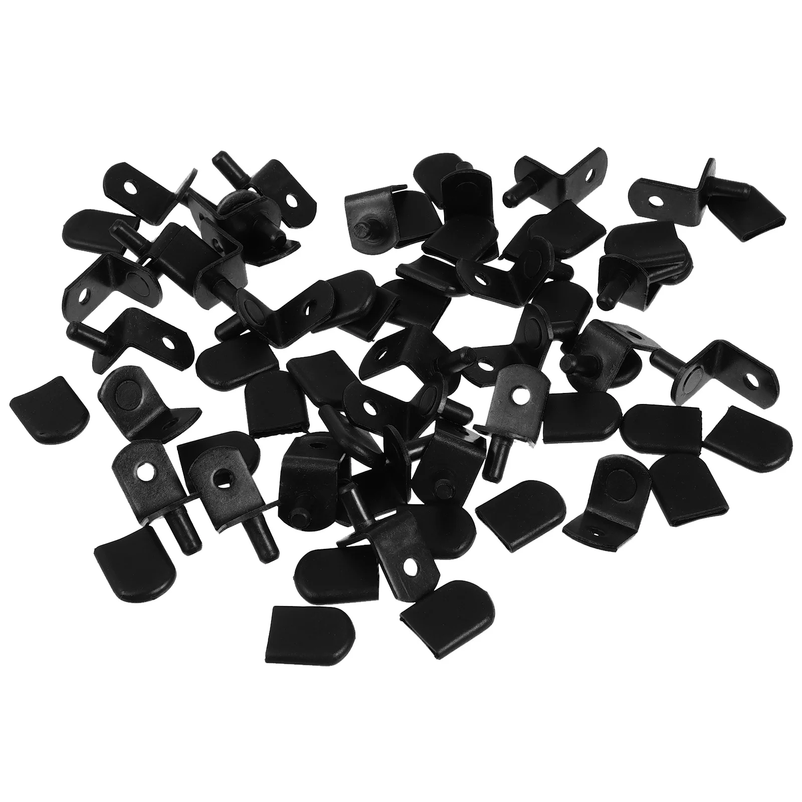 

50 Pcs Partition Pin Shelf Support Pegs Cabinet Clip Bookcase Supports for Shelves Bookshelf