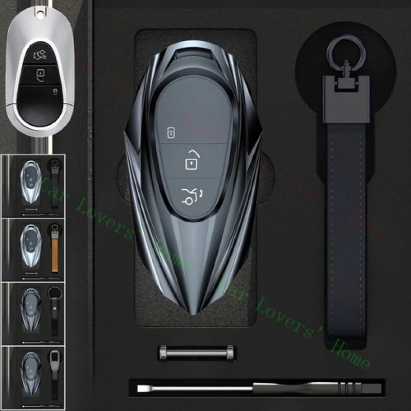 

A++Zinc Alloy TPU Silicone Car Key Fob Case Cover For Benz S350 C S Class W223 2021