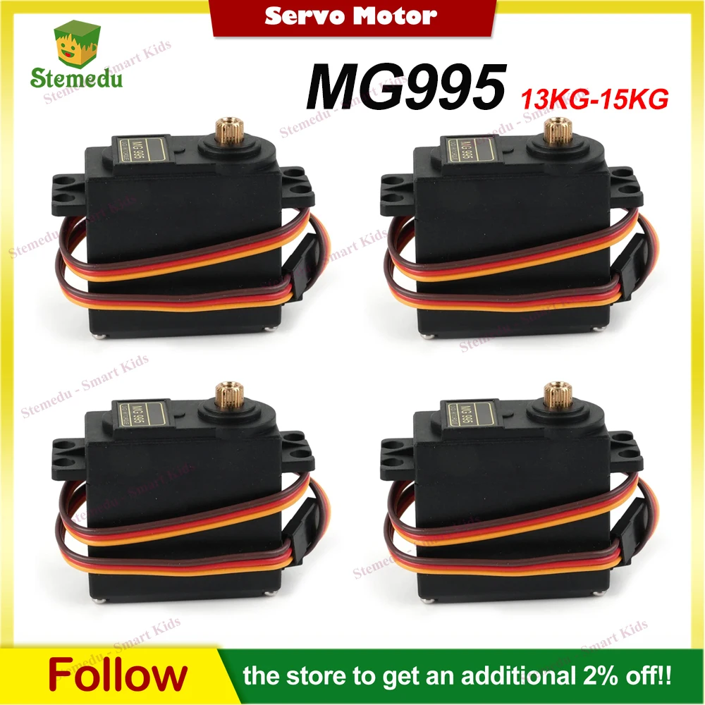 

MG995 13KG High Torque Standard Digital Servo Motor Full Metal Gear for JR RC Cars Model Helicopter Robotic Arm Boat DIY Toys