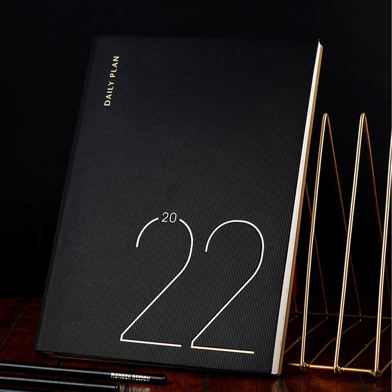 Agenda 2022 Planner Organizer A4 Office Notebook Stationery Journal Diary Notepad Business Sketchbook Calendar Daily Note Book