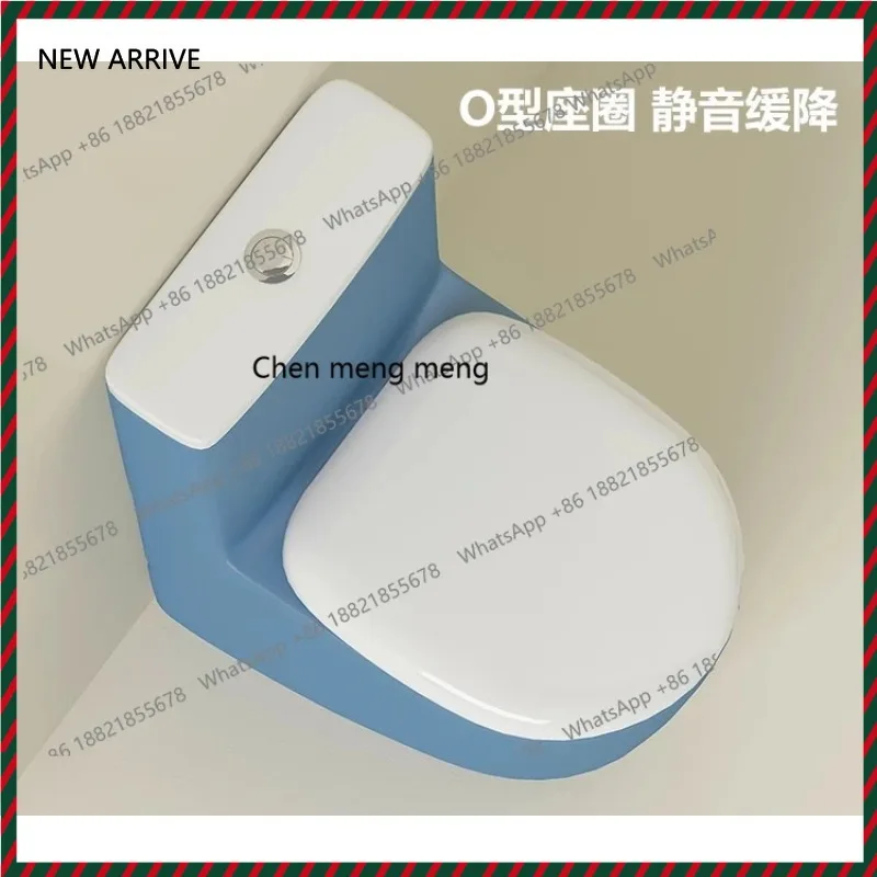 

New advanced color small apartment size short mini toilet household siphon straight flush