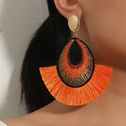 Women's Bohemia Style Earring Exaggerated Jewellery Trendy Tassels Earrings Classic Romantic Jewelry