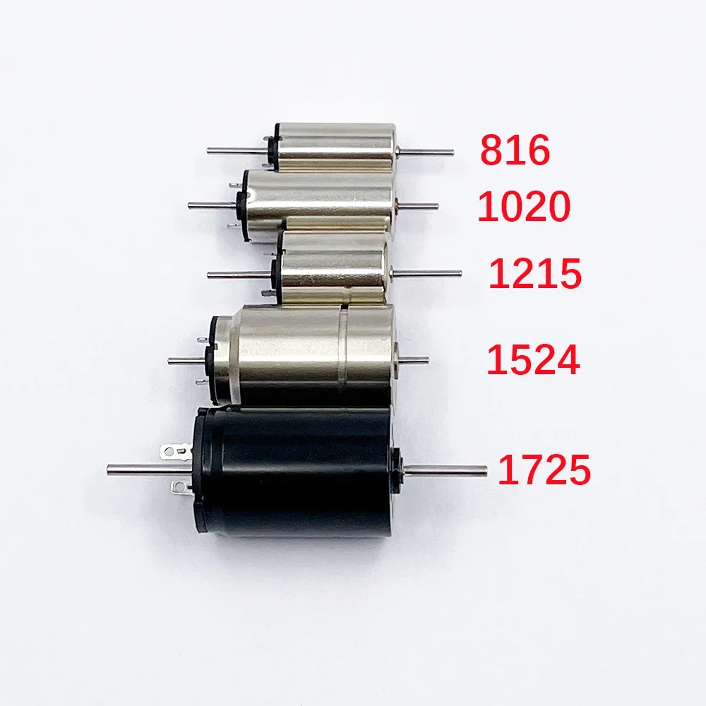 

8mm-10mm-12mm-15mm-17mm Mini Coreless Motor Dual Shaft DC 6V 9V 12V Strong Magnetic High Speed Engine DIY RC Model Rail Train