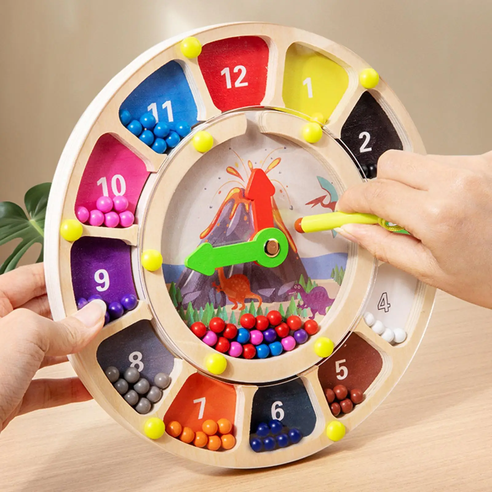 Color and Number Maze Travel Color Sorting Clock for 3+ Years Old Girls Kids