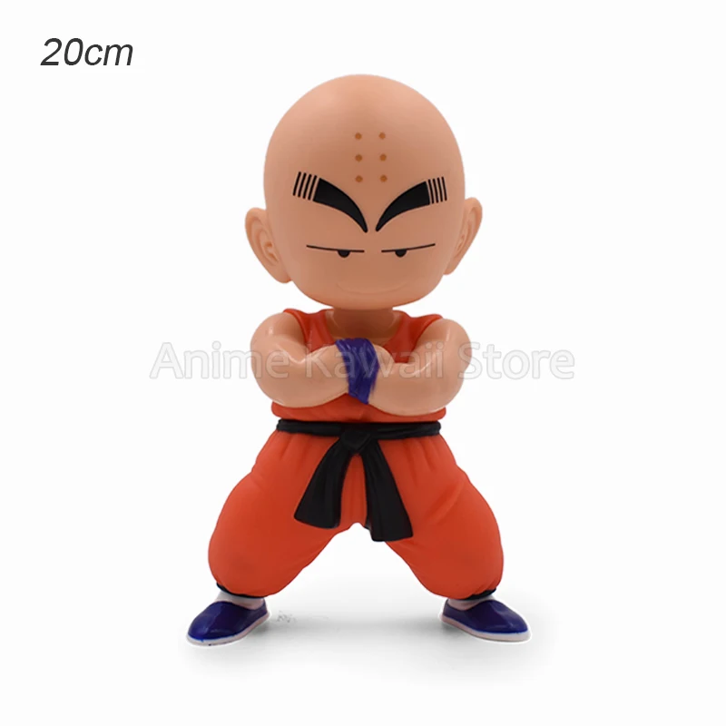 20cm Dragon Ball Z Child Goku Krillin Anime Figure Kawaii Cute Monkey King Action Figurine Pvc Statue Model Toy Gifts