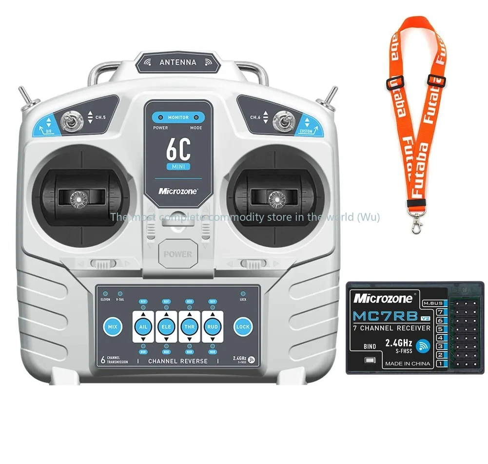 

MicroZone MC6C Mini V2 2.4G 6CH Controller Transmitter w/ Receiver Radio System For RC Airplane Drone Multirotor Helicopter Boat