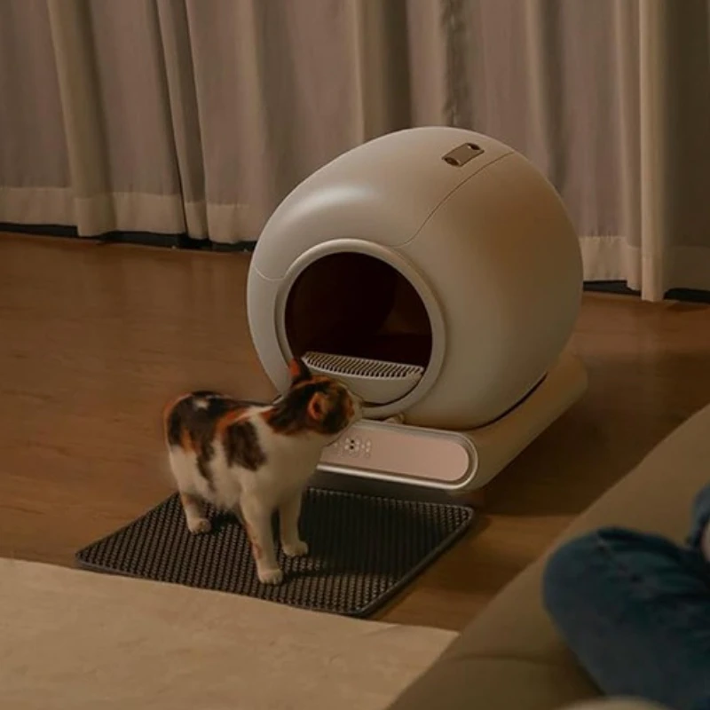 New Automatic Smart Cat Litter Box Automatic Cleaning and Deodorizing Cat Toilet Large Capacity Fully Enclosed Cat Litter Box view 5