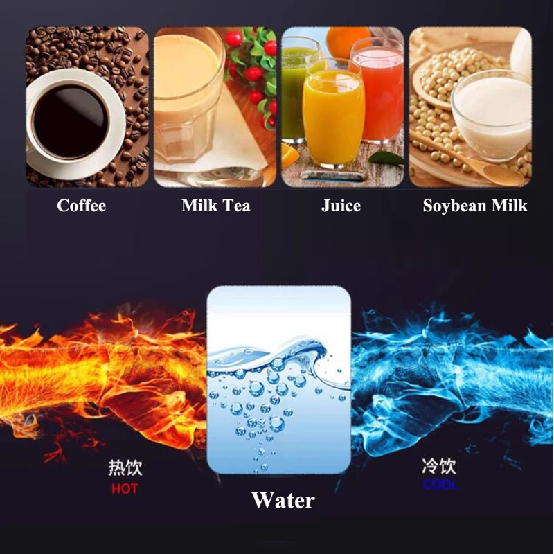 110V 220V Electric Instant Coffee Machine Desktop Hot Milk Tea Vending Machine Commercial Hot Drink Coffee Vending Machine