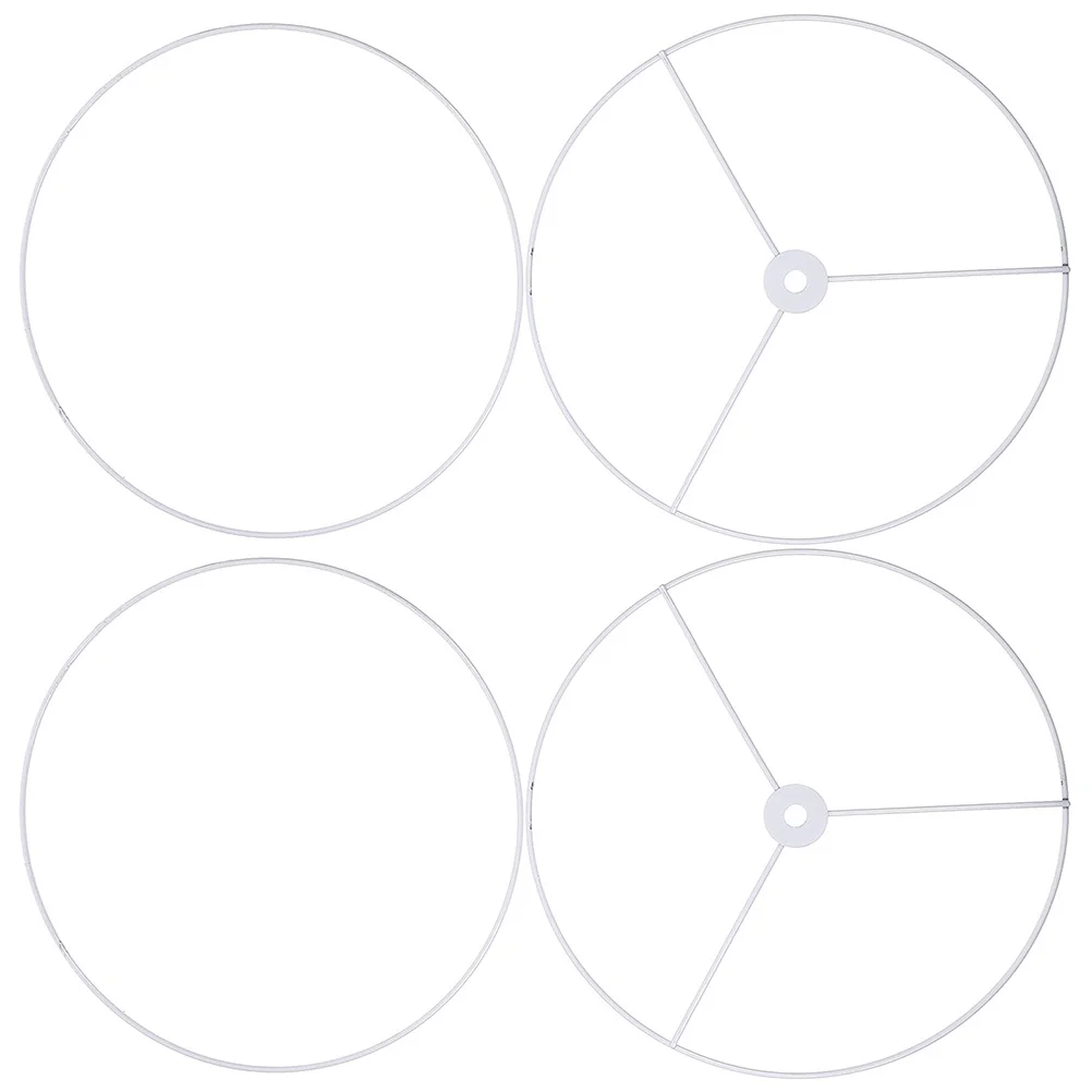 

2 set Iron Wire Lampshade Frame Ring Diy Lamp Shade Support Bracket For Table Floor Ceiling Lights Metal Lampshade