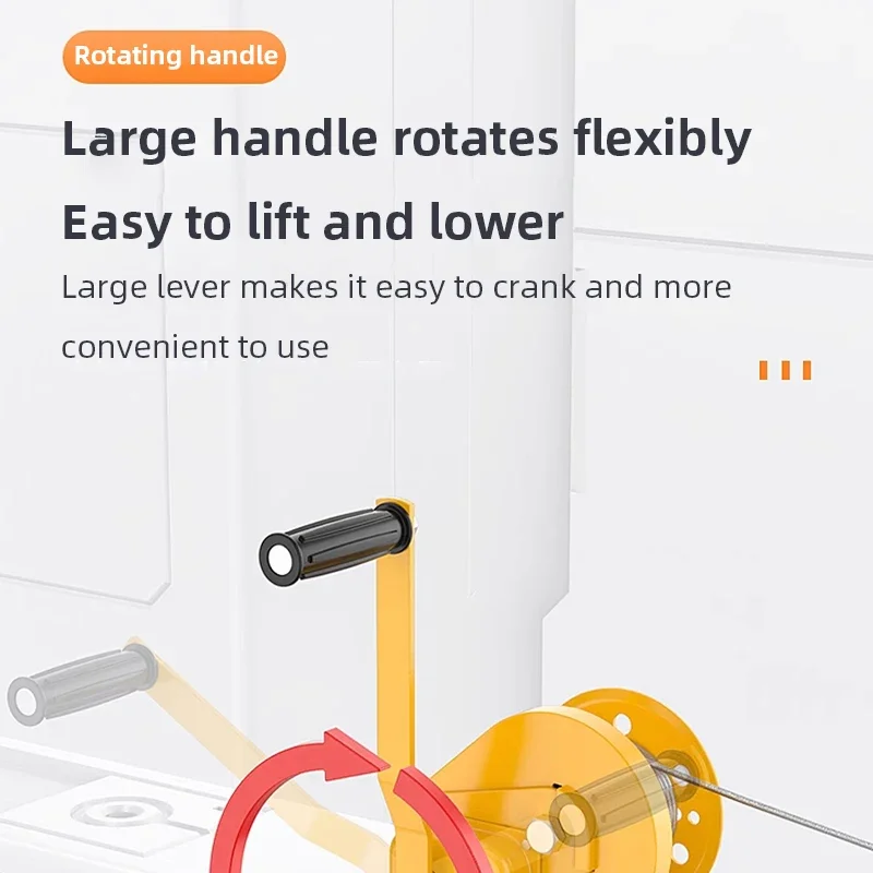 ونش يدوي 1200 رطل مع كابل فولاذي ونش كرنك عالي التحمل لرفع ونش سحب ونش حبل يدوي