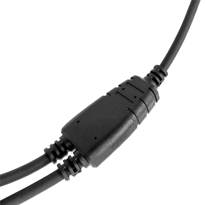 -A96Z GA Dual Plugs General Aviation Headphone To 2-Pin Pilot Headset Connector Converter Cable For Baofeng UV-5R 888S Kenwood