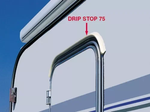 Borracha Weatherstrip para Caravan, Drip Stop Faixa de vedação, Camper Van Gutter, guarda chuva, Drip Guard, RV Acessórios, 1 m