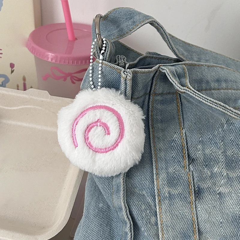 

Милая плюшевая игрушка-рыбка, кукла-брелок в стиле аниме, мягкая пушистая подвеска для рюкзака, очаровательный подарок