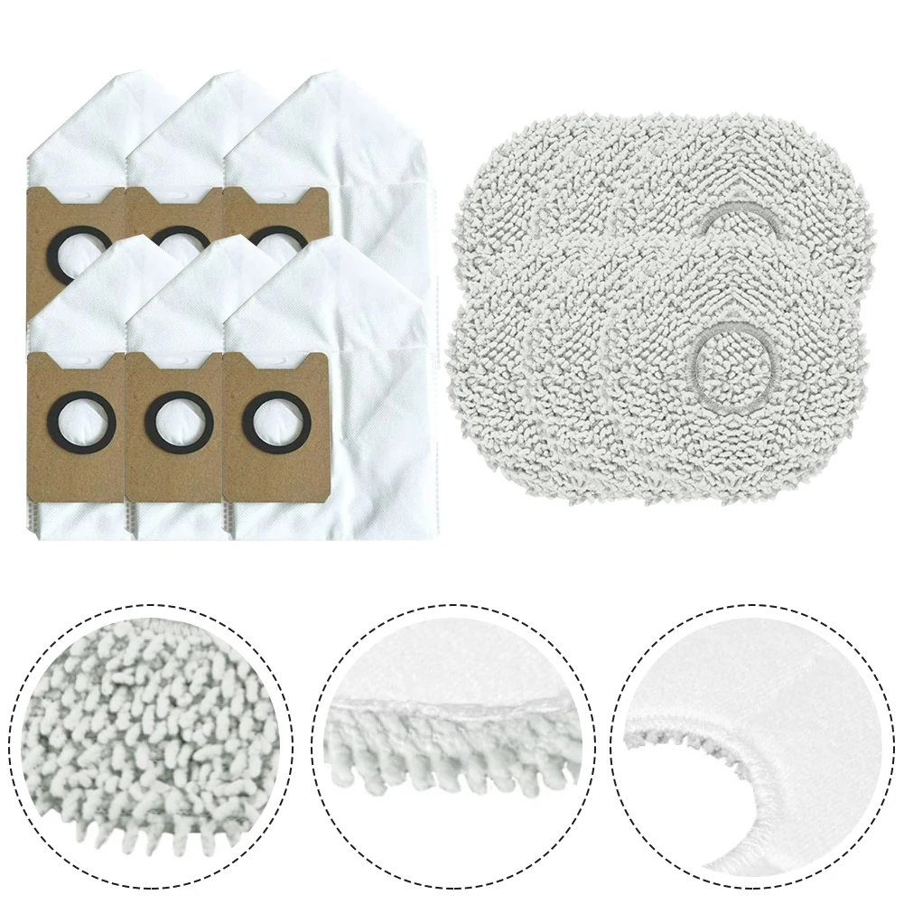 6 قطعة قماش ممسحة مع 6 قطعة أكياس الغبار ل Airbot روبوت فراغ ل X40 الترا مكنسة كهربائية أدوات التنظيف المنزلية اكسسوارات