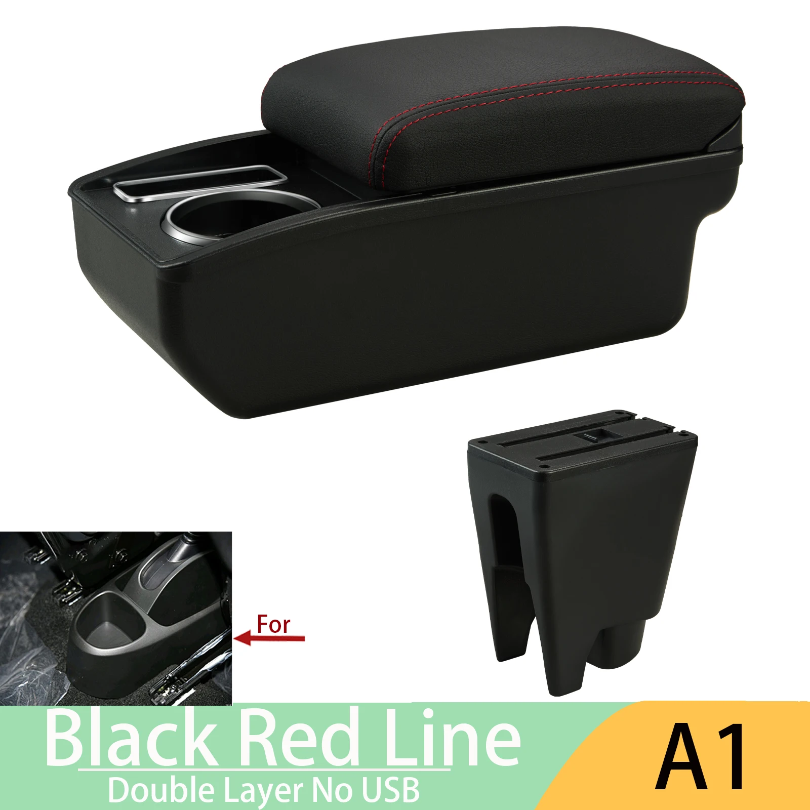 Voor Peugeot 107 Armsteun Voor Citroen C1 Toyota Etios Aygo BJ Armsteun Doos Auto Accessoires Winkel Doos Interieur Onderdelen details