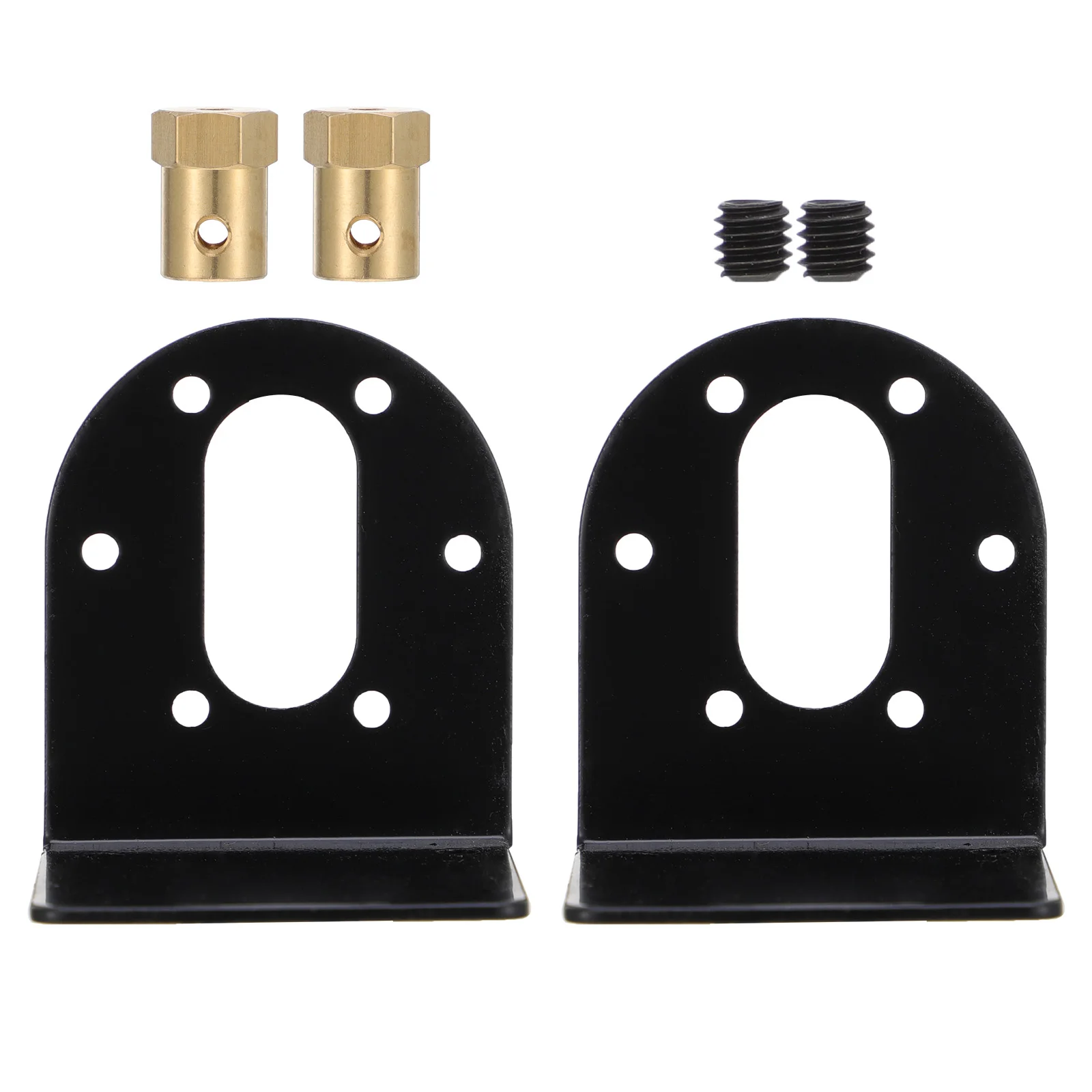 

Motor Installing Bracket Gear Motors Mounting Holder Reducer Black Stainless Steel 37mm Diameter Series Long Term Use Anti Rust