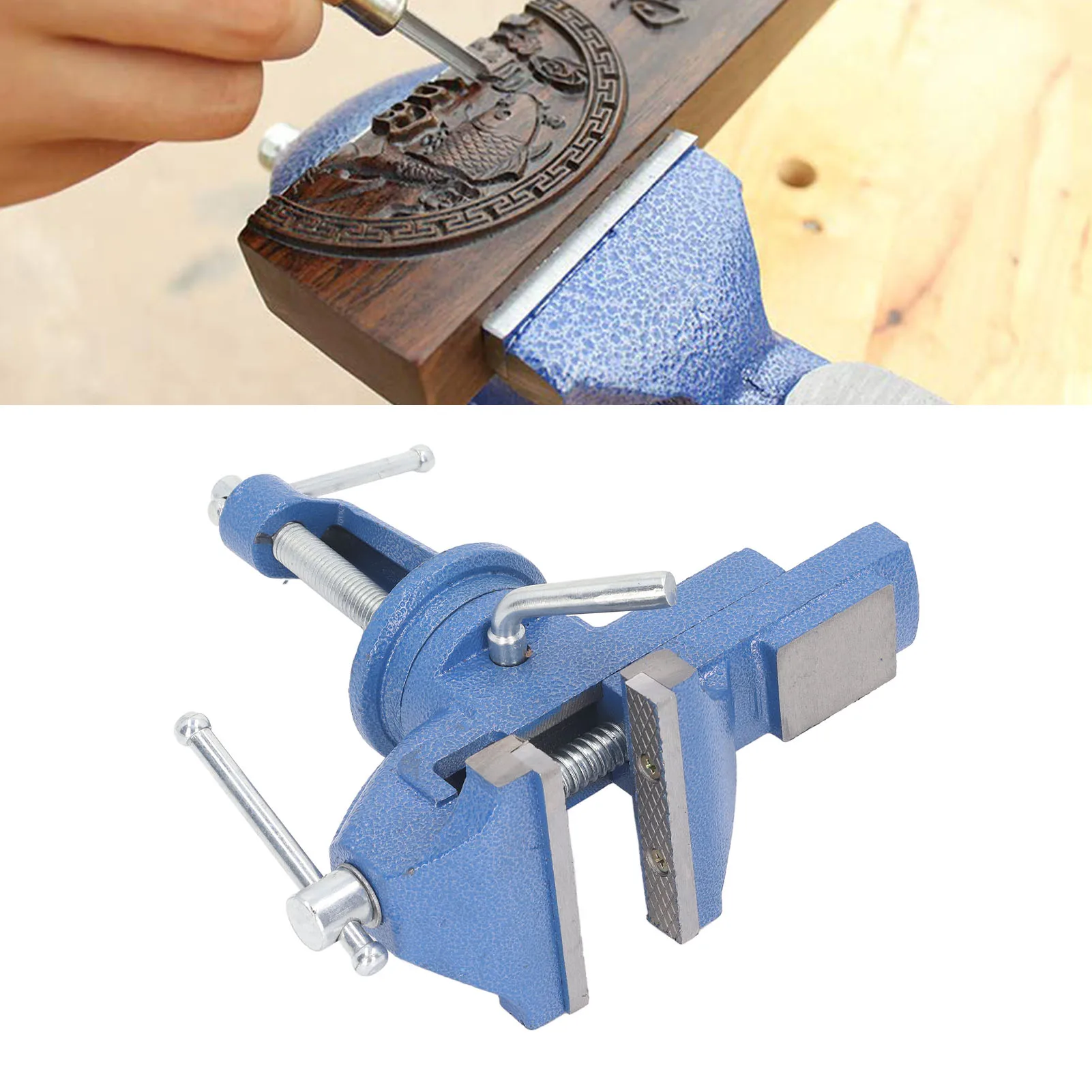 Настольные тиски Настольные тиски Сверхмощные щетки 80 мм Высокая твердость Вращение на 360 градусов Настольные тиски Зажим Тиски Зажим