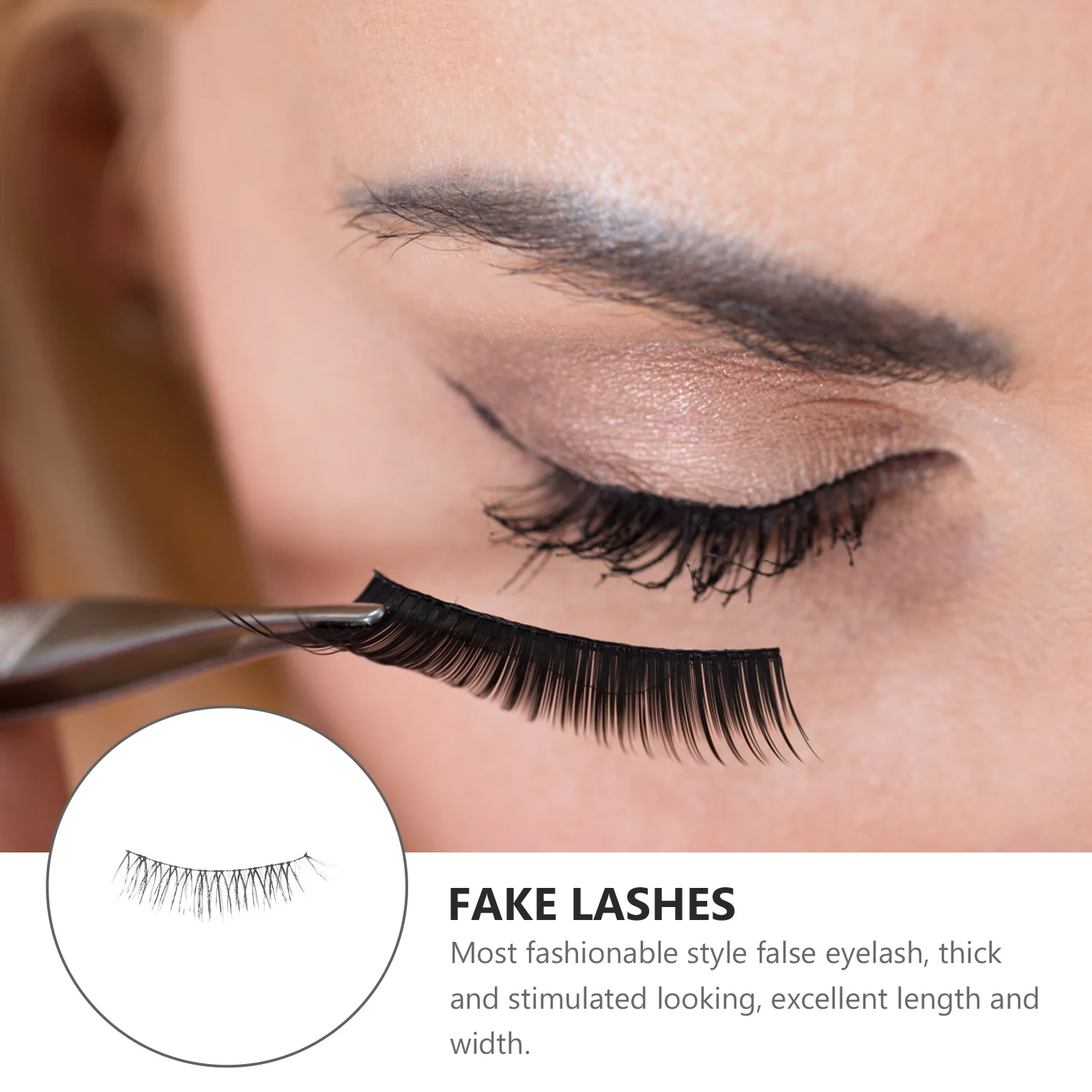 

4Pair Fake Eyelash Natural Handmade Long Thick Lifelike False Eyelashes for Party Daily Makeup Fake Eyelash Natural Eyelashes