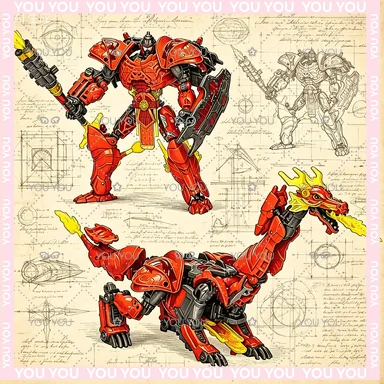 

En Stock, juguetes Transformers, Año Nuevo Lunar Chino del Dragón Crimsonflame, colección de Anime, regalo de Hobby 2024