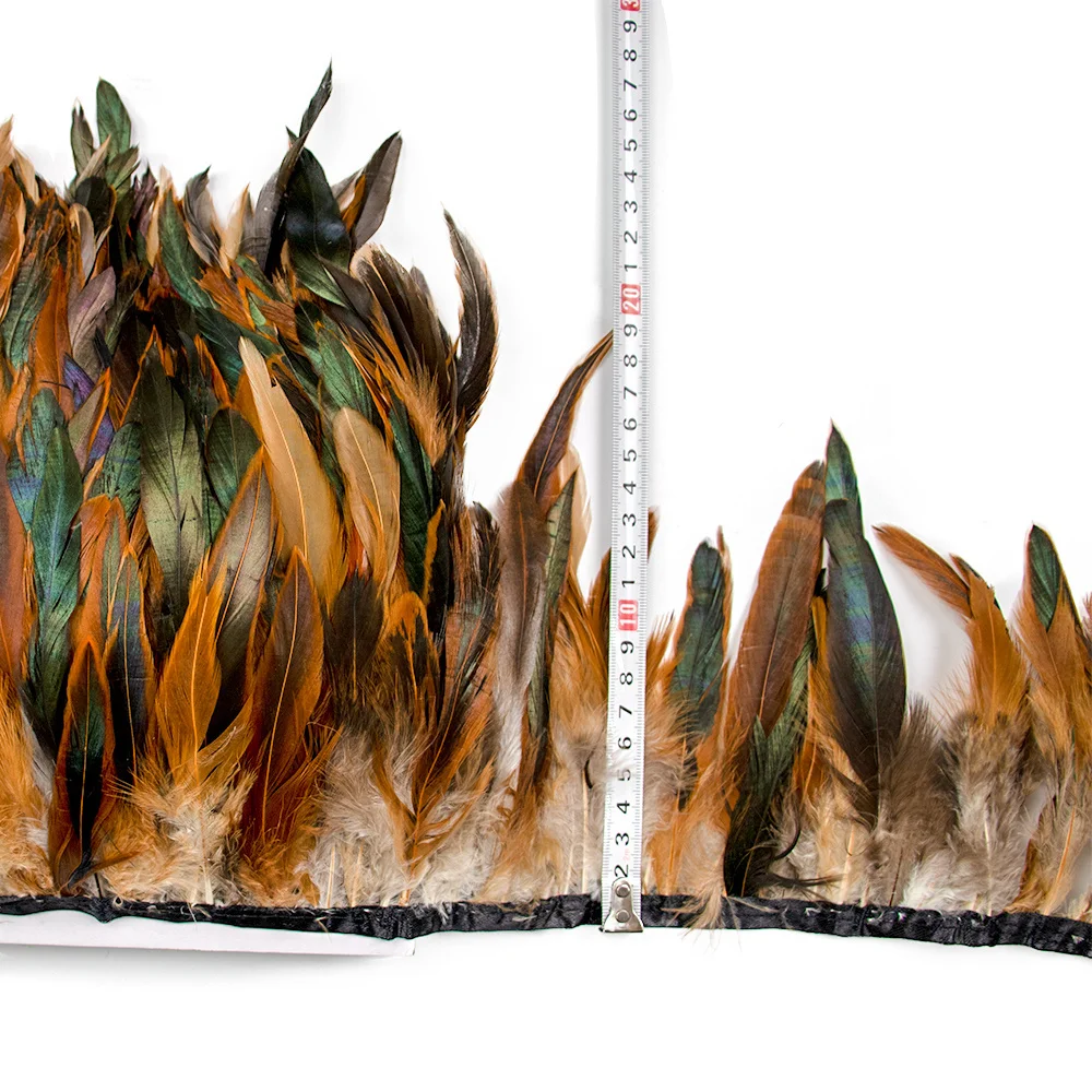 1-10 متر ريش الديك الطبيعي الشريط تقليم 10-18 سنتيمتر تنورة الزفاف فستان الزفاف زي ملحق الطرف الديكور هامش أعمدة