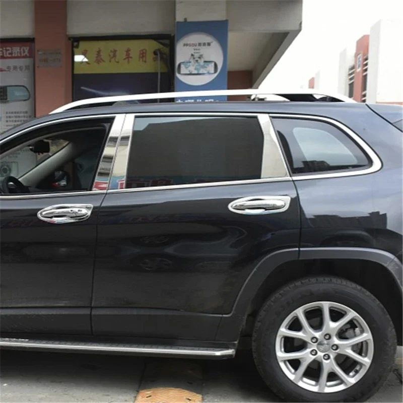 

WELKINRY для Jeep Cherokee KL 5-го поколения 2014-2023, кузовная дверь, окно, центральная средняя стойка B C, накладка на стойку
