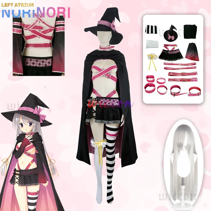 

Anime Sabbat of the Witch Ayachi Nene Cosplay Costume Comic Convention Halloween Carnival Cloak Hat Socks Props Full Set