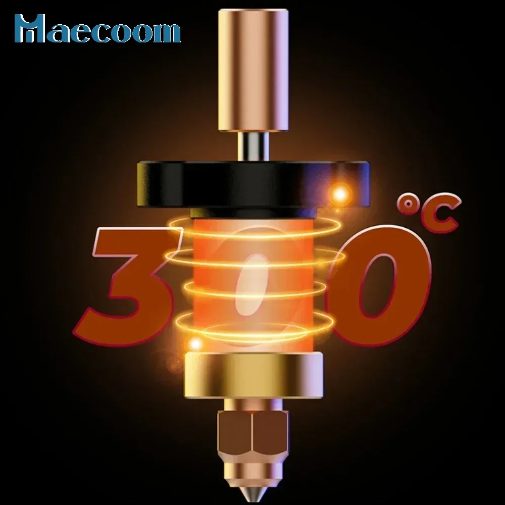 For Creality K1/ K1 Max Hotend Ceramic Heating Tube 24V60W 300°C Thermeistor Sensor High Thermal Conductivity for K1 MAX K1