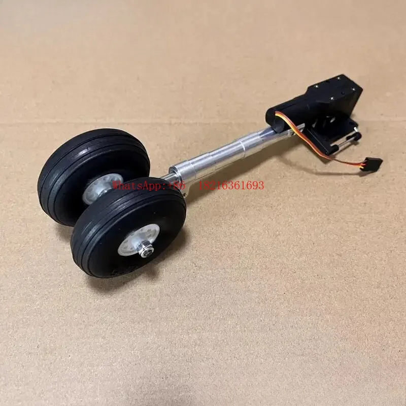 限定オファー-128-228mm格納式ダンピングニーランディングギア、ダブルホイール3-6kg-rc固定翼模型航空機アクセサリー