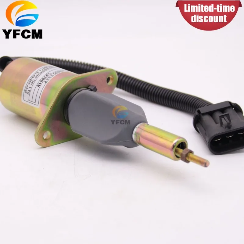 

Excavator Parts for Cummins construction machinery 6BT oil cut solenoid valve switch flameout device C3935432/3935431