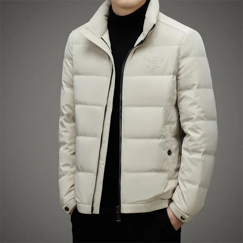 Designer Clothes Men Ultralight Down Jacket Stand Collar Padded Lightweight Jackets Duck Male Padding Winter Coat